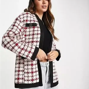 River Island Sweaters Nwt River Island Boucletweed Check